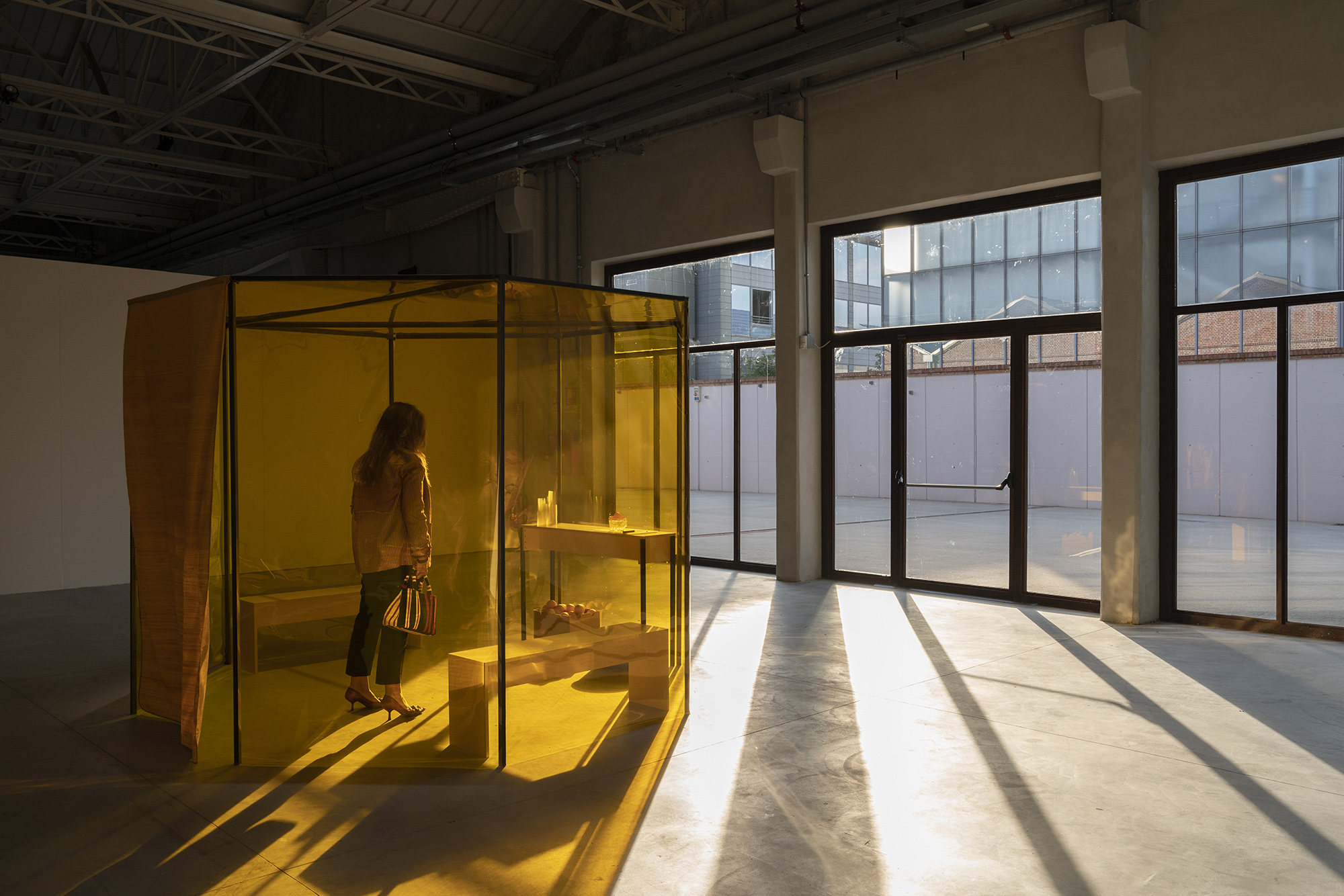 Daniel Steegmann Mangrané - \"A Leaf-Shaped Animal Draws The Hand\" -  Exhibition view. Courtesy the Artist and Pirelli HangarBicocca