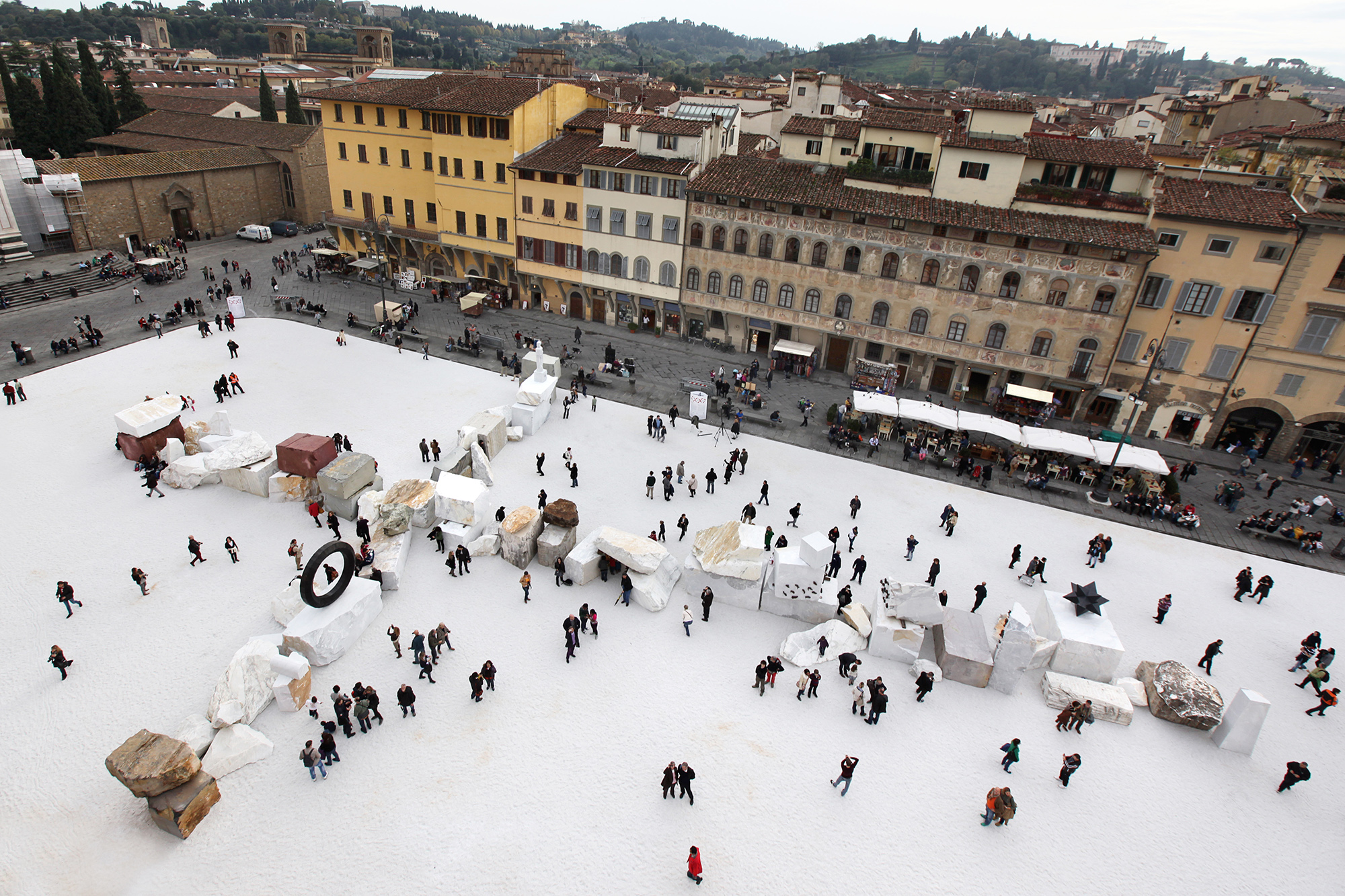 Mimmo Paladino - Piazza Santa Croce - Firenze 2012